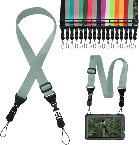 Vista 25 de Correa de hombro ajustable Gowjaw: Correa de nylon cómoda para iPad/Samsung Tablet con lanyard para el cuello, funda para iPad/cámara/binoculares