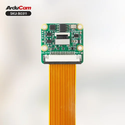 Vista 5 de Arducam Para Raspberry Pi Cámara Módulo 3 Amplio, 120 ° (D) IMX708 Autofocus Pi Cámara V3, 5.9 in 15-22 Pin FFC Cable