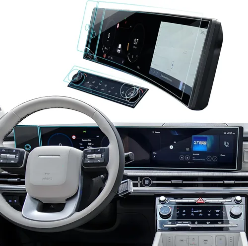Vista 31 de Protector de pantalla de coche para Ford Edge 2024 2025 2023 2022 2021 (SE/SEL/ST-Line/Titanio/ST) Accesorios Protector de pantalla de vidrio