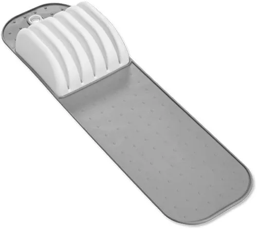 Vista 8 de madesmart Tapete para cuchillos de alta calidad, organizador de ranura de agarre suave para 5 cuchillos, inserto de cajón antideslizante que protege