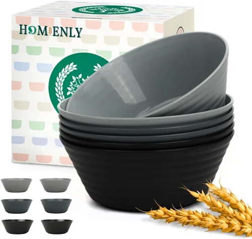 Vista 12 de Homienly Juego de 6 tazas de paja de trigo, tazas de salsa irrompibles de 4.5 onzas y tazas de salsa, tazas de condimento para tazas de charcutería