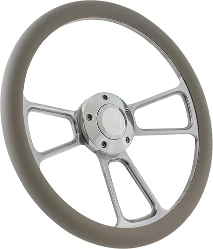 Vista 6 de 14" foreversharp Billet Aluminio Negro Mitad Wrap muscular Volante