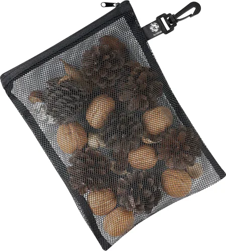 Vista 2 de Bolsa de malla con cremallera y clip - Juego de 4 (negro, 8 x 11 pulgadas)