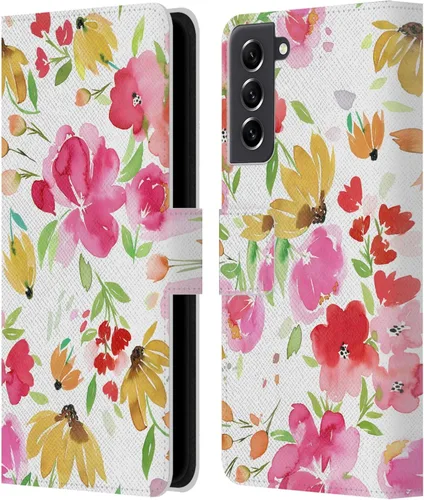 Vista 252 de Head Case Designs Officially Licensed Ninola Butterfly Nature Spring Floral Leather Wallet Case Compatible with Samsung Galaxy A07 4G
