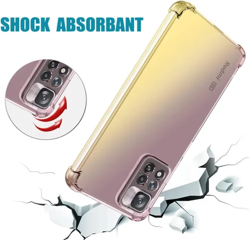 Vista 7 de Para Redmi Note 11 Pro/Note 11 Pro 5G/Redmi Note 11E Pro Caso, lindo gradiente transparente delgado a prueba de golpes suave flexible TPU cubierta