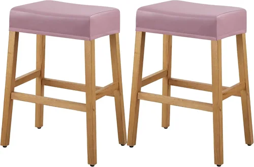Vista 14 de YISUN Fundas de taburete rectangulares, paquete de 2 fundas elásticas impermeables para asiento de silla de montar, taburetes de bar, sillas de bar