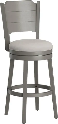 Vista 18 de Hillsdale Clarion - Taburete de Altura Giratoria de Madera para Barra, Negro