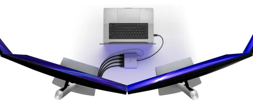 Vista 7 de OWC Adaptador de pantalla USB-C Quad HDMI 4K con DisplayLink