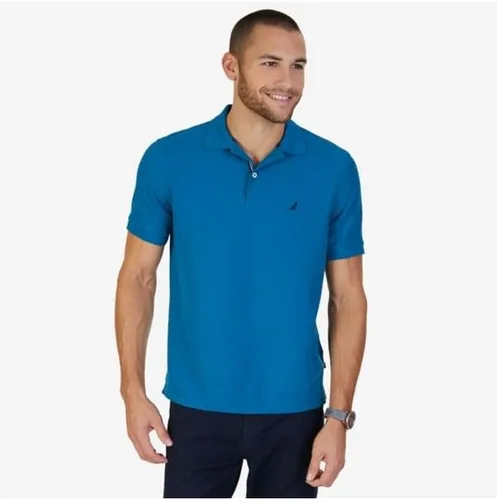 Vista 141 de Nautica playera polo clásica de mangas cortas, color sólido, para hombre