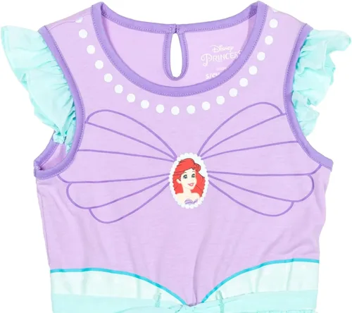 Vista 7 de Disney Princess Moana Frozen Ariel Cenicienta Tiana - Mameluco y falda para niñas pequeñas a niños grandes