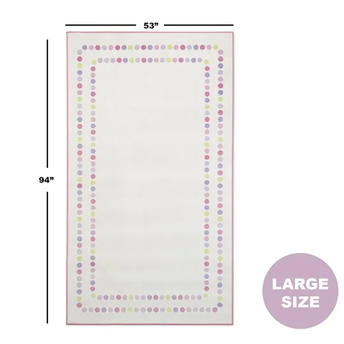 Vista 3 de Delta Children Alfombra rectangular de punto perla para niños, 53 x 59 pulgadas