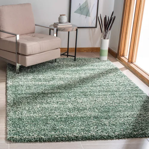Vista 45 de SAFAVIEH Hudson Shag Collection - Alfombra decorativa de 2 x 3 pies, color marfil y azul marino, no desprende pelusa y de fácil cuidado, 2 pulgadas