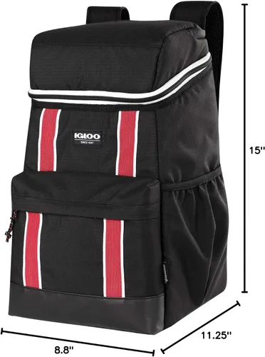 Vista 8 de Igloo Backpack Coolers Insulated Soft Sided Cooler Bag