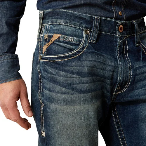 Vista 4 de ARIAT Rebar M4 - Pantalones de trabajo de lona elástica para hombre