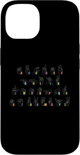Vista 4 de Sign Language Alphabet Design Case for iPhone 17