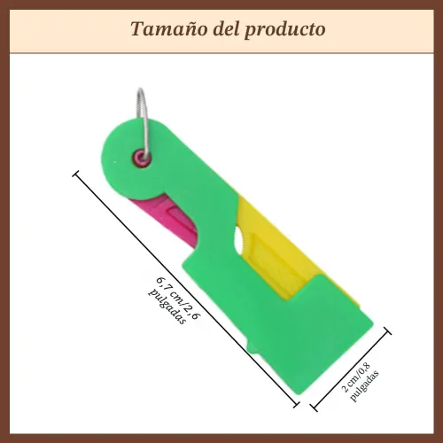 Vista 7 de 2024 nuevos enheaderos de agujas de plástico, enheador automático de agujas, utilizado para enhebrar rápidamente el hilo en el agujero de la aguja