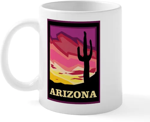 Vista 44 de CafePress ARIZONA Mugs Taza de café de cerámica de 11 oz (11.0 fl oz)