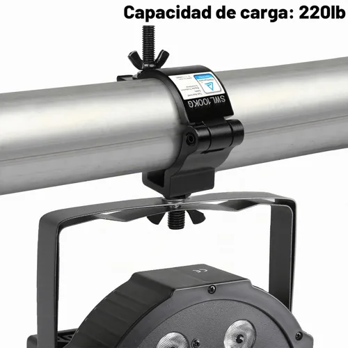 Vista 4 de GBGS Paquete de 20 abrazaderas de 2 pulgadas, abrazaderas de iluminación de Negro