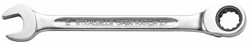 Vista 3 de Stahlwille 96411705 Juego de llaves de trinquete reversibles, 5 piezas, tamaño 0.315 in, 0.394 in, 0.512 in, 0.669 in y 0.748 in, 72 dientes