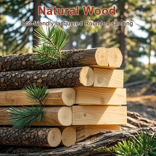 Vista 3 de Percheros independientes de madera natural con 14 ganchos, 73 pulgadas de altura ajustable resistente árbol vintage para entrada, dormitorio