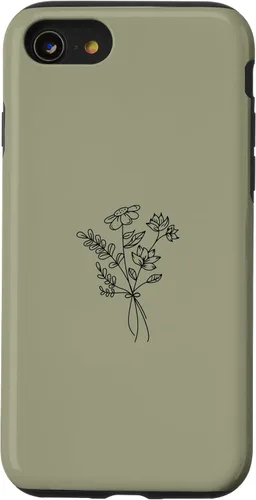 Vista 18 de Funda para iPhone 16 Wildlfower Floral Flower Khaki