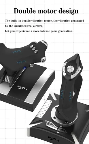 Vista 7 de PXN-2119Pro flight simulator controls Flight Stick PC Joystick with Vibration Flight Simulator Stick for PS4Windows XPVISTA7810NOT Support Mac