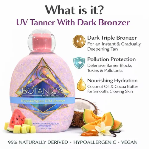 Vista 2 de Protección contra la contaminación Dark DHA Triple Bronzer Hipoalergénico 8.5oz
