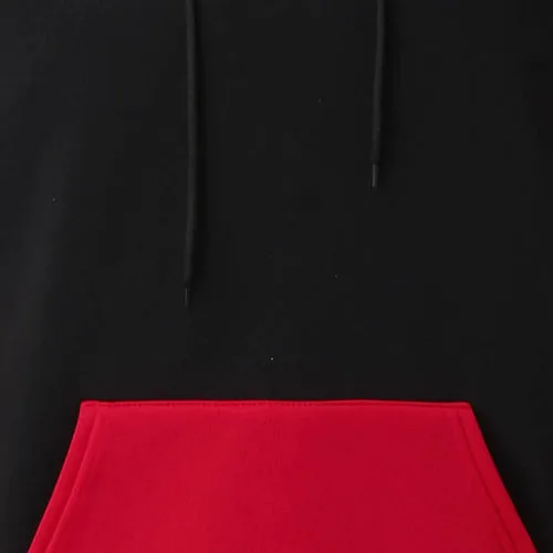 Vista 5 de Muscularfit Sudaderas con capucha grandes y altas para hombre, con bloques de color, manga larga, para gimnasio, entrenamiento, casual, ligera, 2023