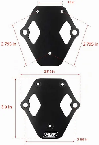 Vista 2 de Soporte de aluminio de la bobina de ignición del billet para la bobina de los SS 8207 del lanzador de MSD