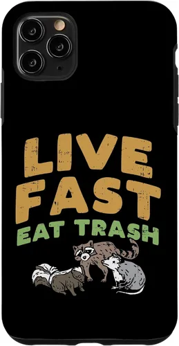 Vista 13 de iPhone 16 Fast Live Eat Trash Raccoon Opossum Skunk Street Cats Gift Case