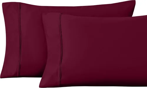 Vista 12 de Superior Juego de fundas de almohada estándar de 1200 hilos, 100% algodón egipcio, suave y transpirable, 2 piezas, color verde azulado