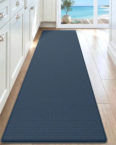Vista 33 de DEXI Alfombrillas de Cocina Acolchadas Anti Fatiga, 17x59, Alfombra de Pasillo para Estar de Pie Impermeable, Espuma Viscoelástica Cómoda Acolchada