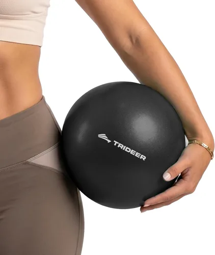 Vista 15 de Trideer Pelota de pilates de 9 pulgadas con pajita de inflado Azul bebé