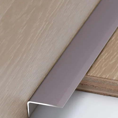 Vista 10 de IBOWZ Protector de nariz de escalera, borde de escalera, tiras de perfil de transición de piso para tablero de madera de vinilo, barra de moldeo