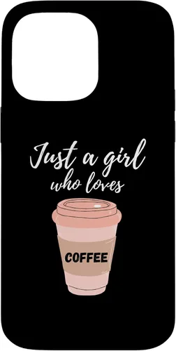 Vista 21 de Just A Girl Who Loves Coffee Funny Java Lover Design Cute Case for iPhone 16