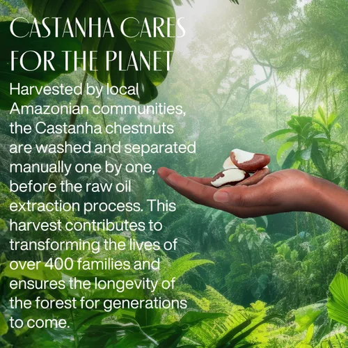 Vista 6 de natura -Brazil Nut (Castanha) Jabón líquido renovador para manos - Anti-sequedad - Limpiador derivado de coco - Cuidado de la piel vegano - Secretos