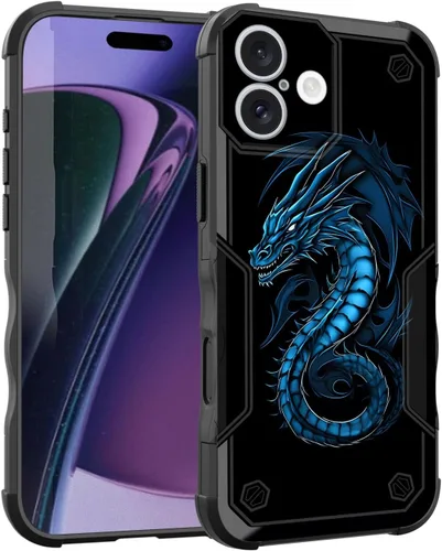 Vista 78 de Funda para iPhone Air, [doble capa] [protección contra caídas de grado militar de 10 pies] Funda resistente a prueba de golpes para iPhone Air