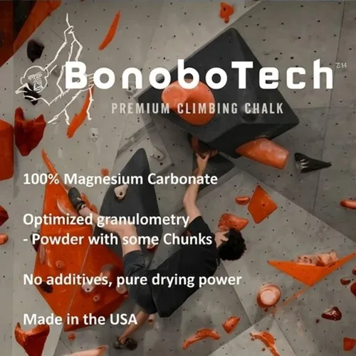 Vista 4 de Climbing Chalk for Climbing, Bouldering, Gymnastics, Weightlifting resealable Bag - Magnesium Carbonate Powder