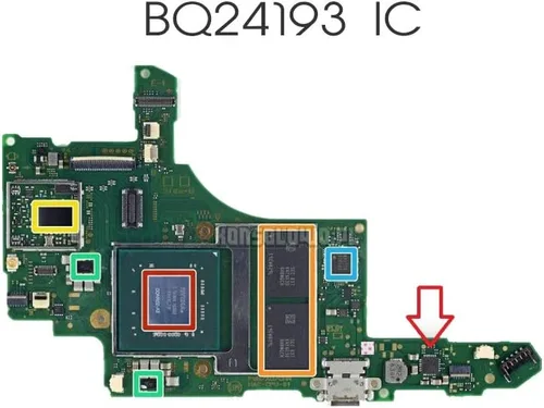 Vista 2 de BQ24193 (BQ24193RGET) Reemplazo del chip IC de carga de gestión de batería para Nintendo Switch Motherboard
