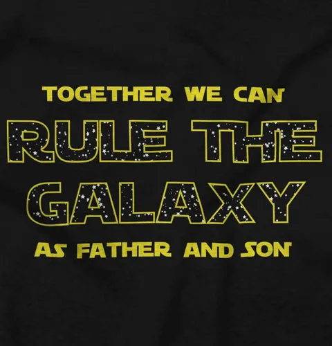 Vista 2 de Brisco Brands Together We Rule Galaxy Father Son - Camiseta para niño y niña