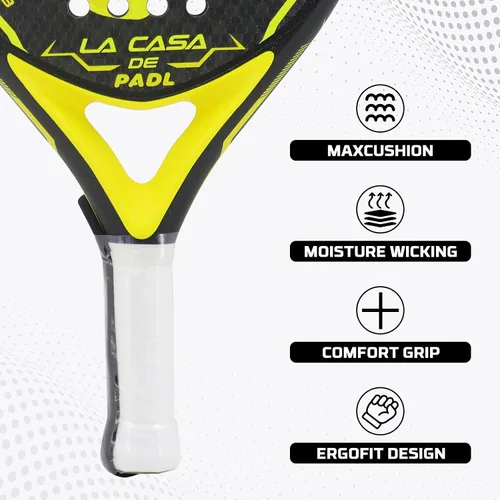 Vista 3 de Raquetas de Padel Palas de Padel Raqueta de Tenis Fibra de Carbono para Padel