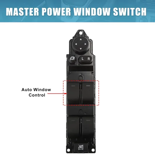 Vista 3 de X AUTOHAUX Interruptor de ventana de puerta principal delantera izquierda Interruptor elevalunas para Mazda 6 1.8 2.0 2 GS1E-66350A GS1E-66350