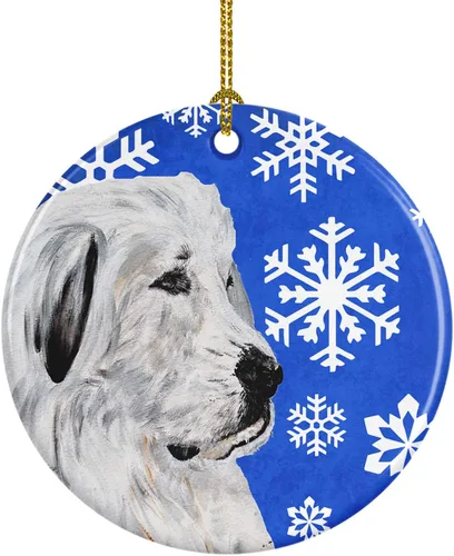 Vista 73 de Caroline's Treasures Cavalier Spaniel - Adorno de cerámica para colgar en el árbol de Navidad, para el hogar, Navidad, fiestas, regalo, 3 pulgadas