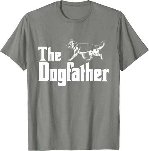 Vista 27 de The Dogfather Pastor Alemán - Camiseta de regalo divertida, Negro, S