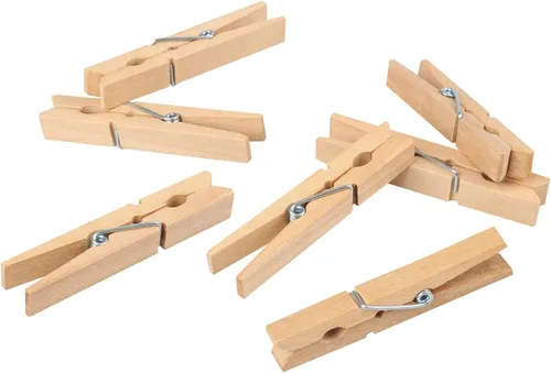 Vista 4 de Alfileres de madera para ropa, 400 piezas de 2.83 pulgadas de madera para uso diario, ropa, toallas, manualidades, fotos, pared de arte, por