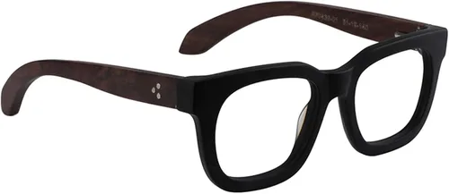 Vista 7 de Zeelool Marco de lentes rectangulares de madera retro para hombres lente transparente sin receta Sam FP0432