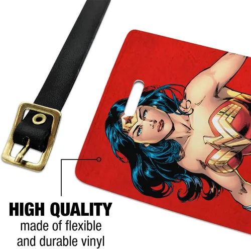 Vista 2 de Wonder Woman - Juego de 2 tarjetas de identificación para equipaje de mano