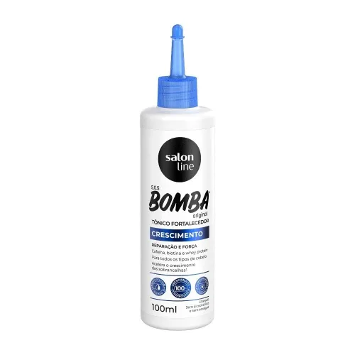 Vista 2 de Salon Line - Linha SOS Bomba (Crescimento) - Tonico Fortalecedor 100 Ml - (SOS Bomb (Crecimiento) - Tónico Fortalecedor 3.38 Fl Oz)
