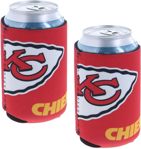 Vista 100 de Soporte aislante para latas y botellas de fútbol americano enfriador de bebidas Huggie (Nueva Orleans (Saints) - Negro) Nueva Orleans (Santos)