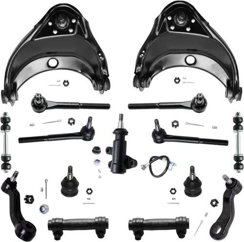 Vista 70 de Detroit Axle - Kit de suspensión frontal de 15 piezas para Jeep Grand Cherokee 99-04 1999 2000 2001 2002 2003 2004, brazos de control superior e